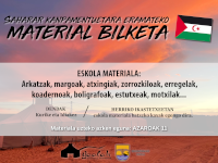 Eskola material bilketa