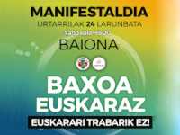 "Baxoa Euskaraz” manifestaziora